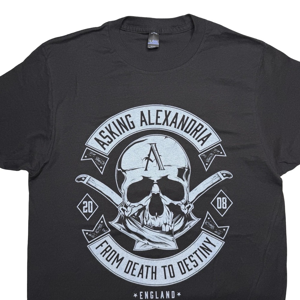 2014 Asking Alexandria British UK rock music band concert tour shirt